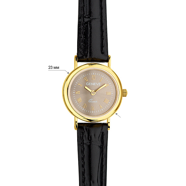 Золотий кварцовий годинник (арт. 260235жсрч) – зображення 4