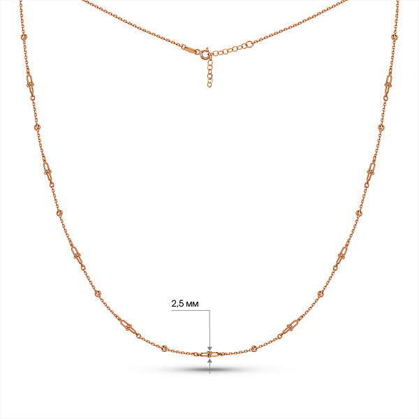 Колье из красного золота (арт. 352966) – изображение 5