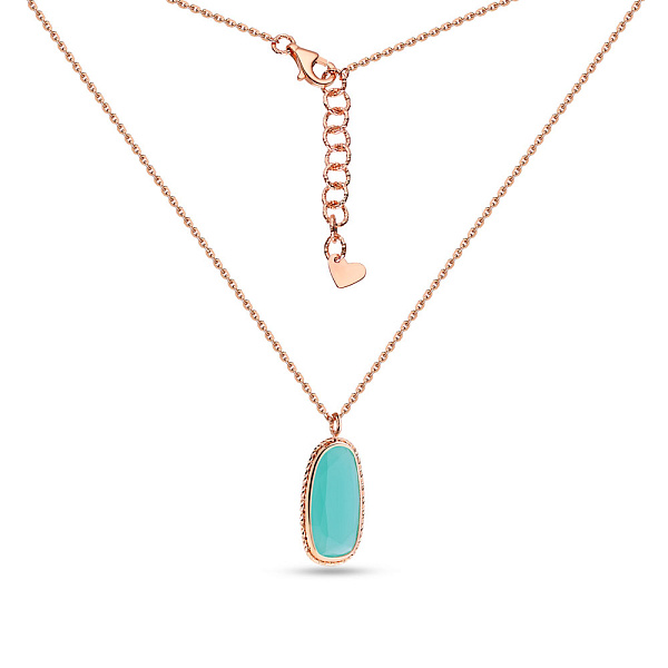 Золоте кольє з кварцом (арт. 352382Пкгм) – зображення 2