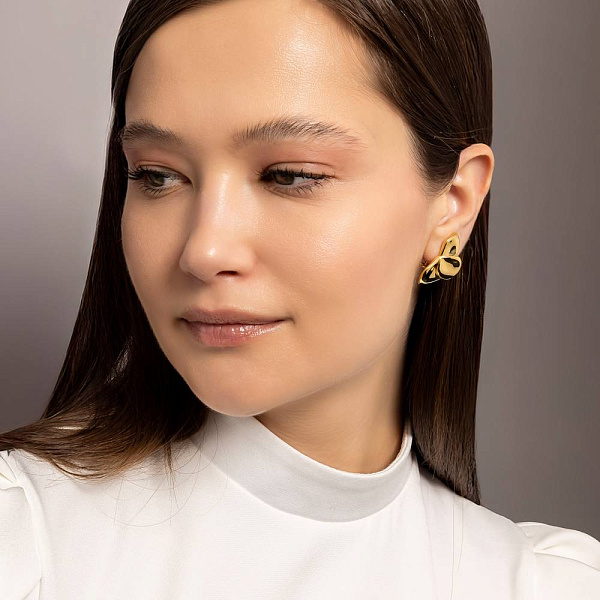 Серьги из желтого золота Francelli (арт. 1091858/1ж) – изображение 3