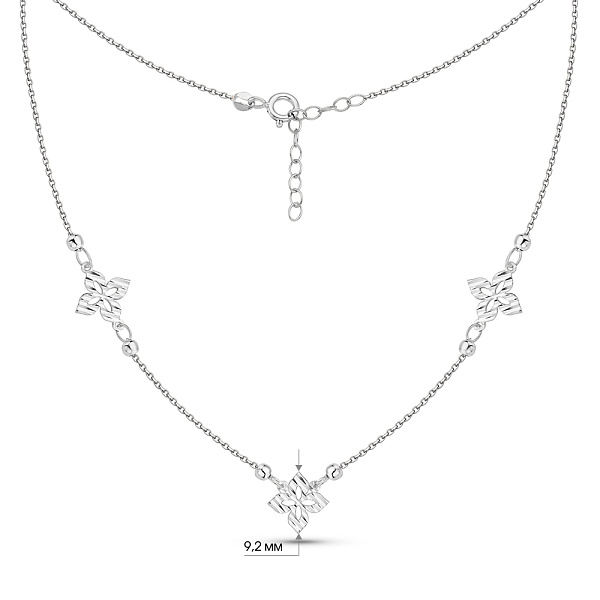 Золотое колье Клевер (арт. 352627б) – изображение 3