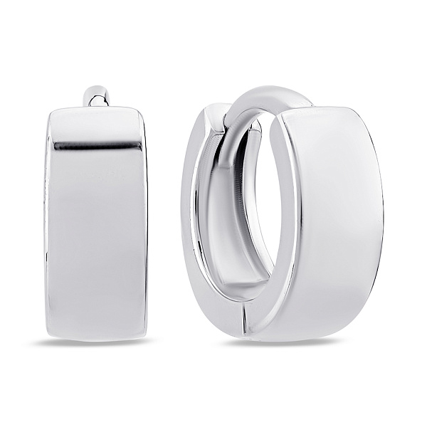 Серебряные серьги без камней (арт. 7502/9706/9) – изображение 1