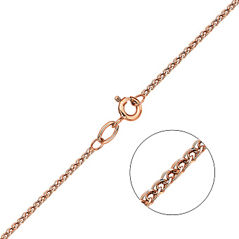 Фото Цепочка из красного золота с родированием (арт. ц3012901р)