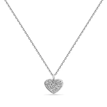 Золоте кольє Серце з діамантами (арт. Ц011479005б)