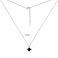 Серебряное колье Клевер с ониксом (арт. 7507/2331/10о) – изображение 3