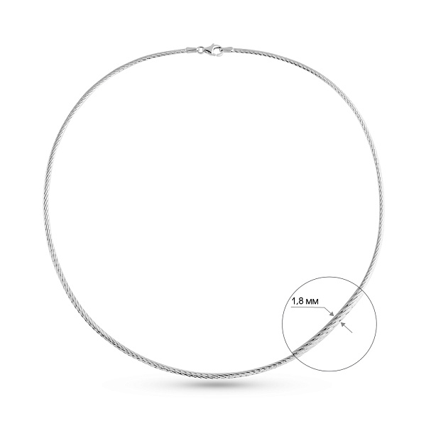 Золотое колье-струна Francelli (арт. 352523б) – изображение 4