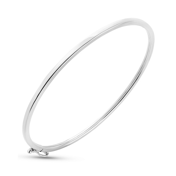 Жесткий браслет из белого золота (арт. 326545б) – изображение 1