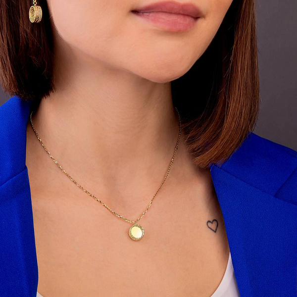 Колье из желтого золота Francelli (арт. 352667ж) – изображение 3