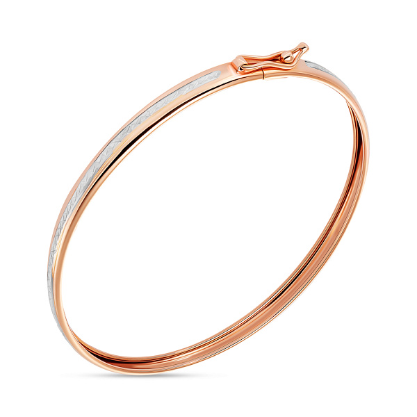 Браслет з золота з алмазним гравіюванням та родіюванням (арт. 337006/8р) – зображення 1