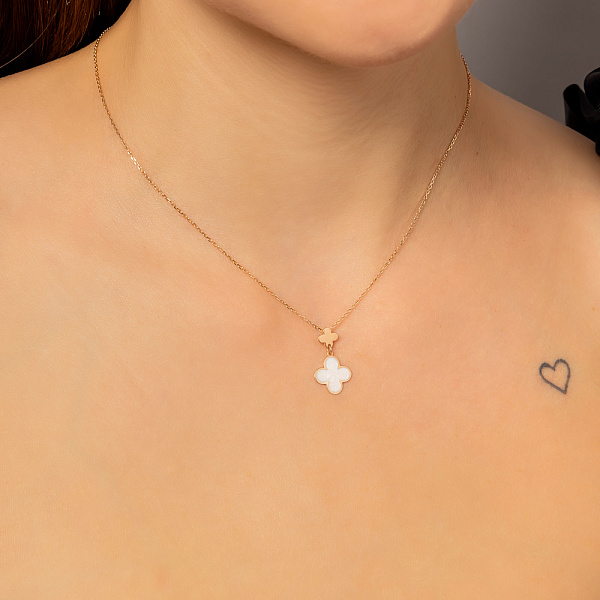 Золотое колье с эмалью (арт. 360207еп) – изображение 3