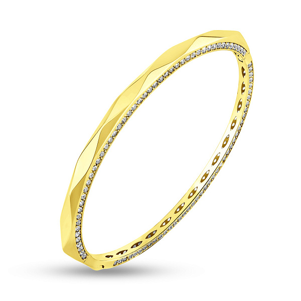 Браслет из желтого золота с фианитами (арт. 326756ж) – изображение 1