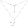 Серебряное колье с подвеской с фианитами (арт. 7507/2691) – изображение 3