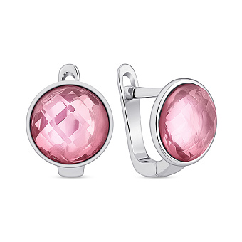 Серебряные серьги с фианитами (арт. 7502/2186380цр)