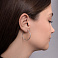 Серьги-кольца из белого золота (арт. 121903/30б) – изображение 3