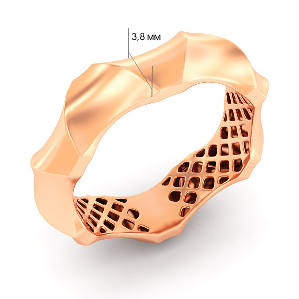 Каблучка Francelli з червоного золота (арт. 140029) – зображення 2