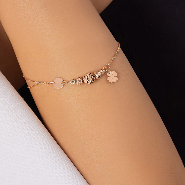 Золотий браслет з підвіскою (арт. 326926) – зображення 2