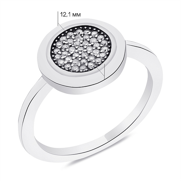Серебряное кольцо с фианитами (арт. 7901/6178) – изображение 2