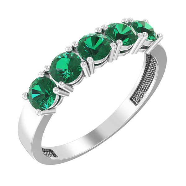 Золотое кольцо с кварцем (арт. 141049ПбзГ) – изображение 1