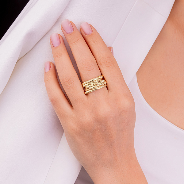 Кольцо Francelli из желтого золота (арт. 155725ж) – изображение 2