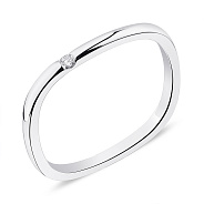 Фото Серебряное кольцо Trendy Style с фианитом (арт. 7501/6232)