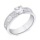 Серебряное кольцо с фианитами (арт. 7501/5999) – изображение 1