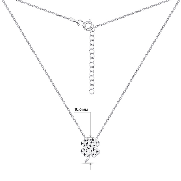 Серебряное колье без камней (арт. 7507/1604) – изображение 3