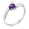 Срібна каблучка з аметистом (арт. 7501/544Акп) – зображення 2