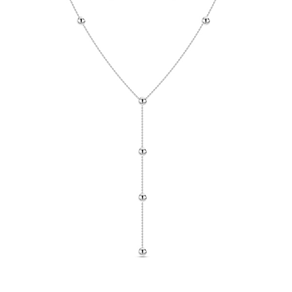 Колье-галстук из белого золота (арт. 360276б) – изображение 1