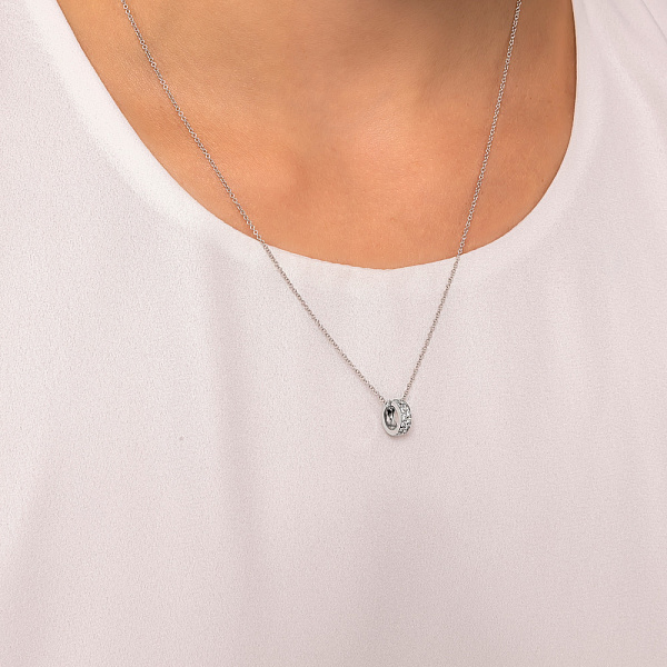 Золотий шарм з фіанітами (арт. 440464б) – зображення 2