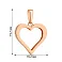 Золота підвіска Серце з фіанітами (арт. 440445) – зображення 4