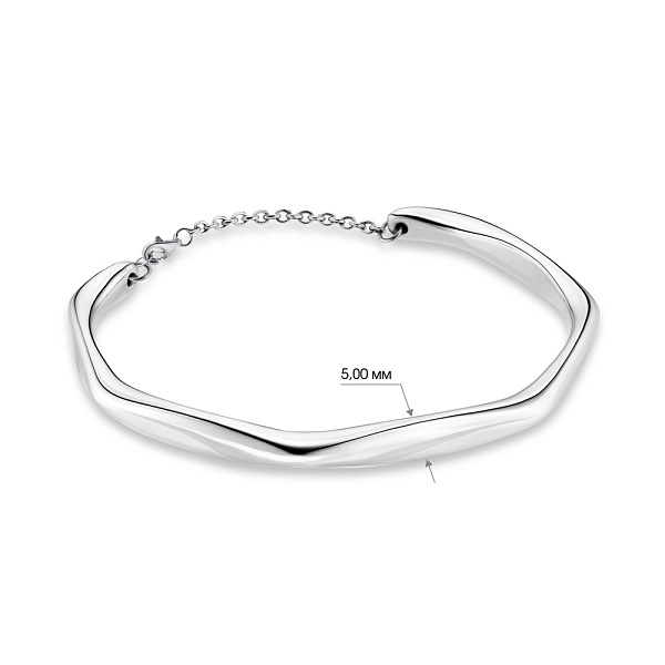 Браслет из белого золота Francelli без камней (арт. е323151б) – изображение 4