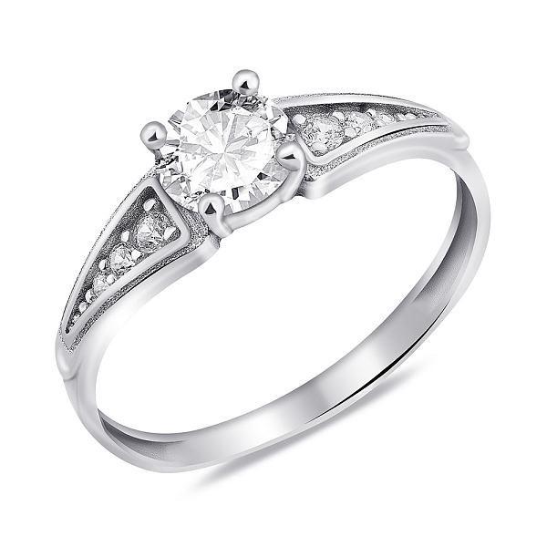 Серебряное кольцо с фианитами (арт. 7501/1547К) – изображение 1