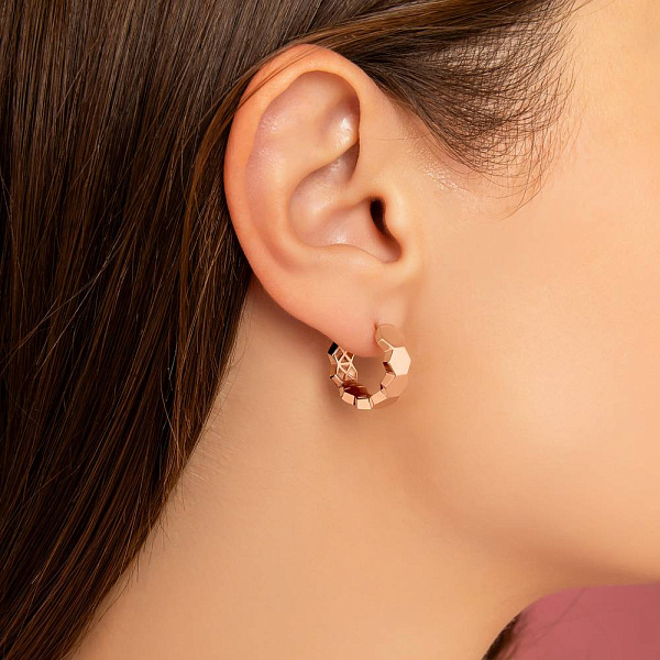 Серьги-кольца из красного золота (арт. 1091713/15) – изображение 3