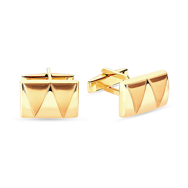 Запонки на сорочку з жовтого золота (арт. 210082жм) – зображення 1