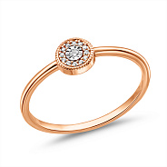 Золотое кольцо с бриллиантами (арт. К011664)