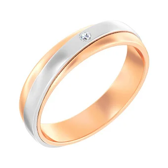 Обручка з золота з діамантом (арт. К239215)