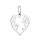 Підвіска з білого золота Серце з фіанітом (арт. 440877б) – зображення 1