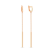 Сережки из красного золота (арт. 107289)