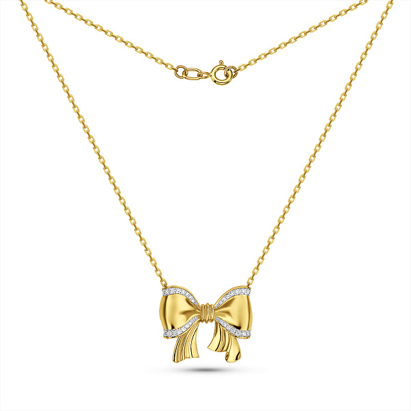 Золоте кольє Francelli з діамантами (арт. Ц361362015ж) – зображення 2