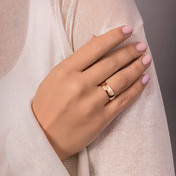 Широка обручка Європейка з золота (арт. 239095) – зображення 5