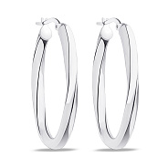 Фото Серьги-кольца из серебра (арт. 7502/4956/35)
