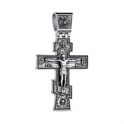 Православний хрестик зі срібла (арт. 7904/А208пю)