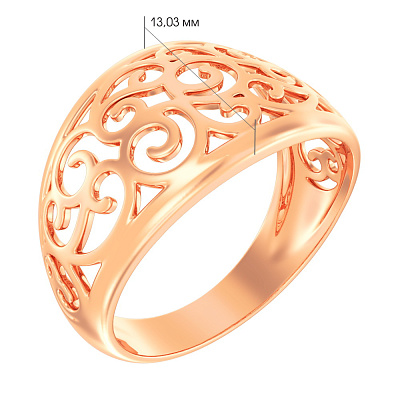 Золотое кольцо без камней (арт. 141400)