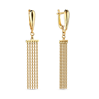 Золоті сережки-підвіски (арт. 105867ж)