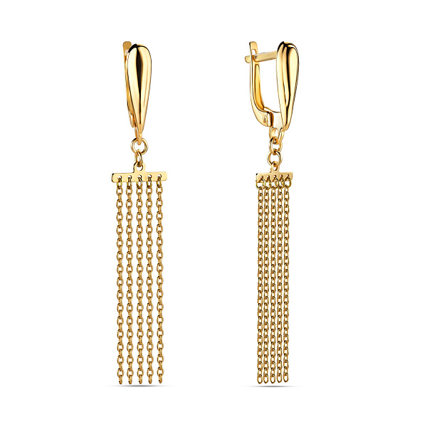 Золоті сережки-підвіски (арт. 105867ж) – зображення 1