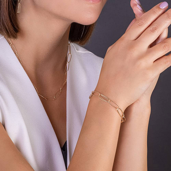 Золоте кольє Francelli (арт. 352413ж) – зображення 3