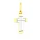 Хрестик з жовтого і білого золота (арт. 440751жб) – зображення 1