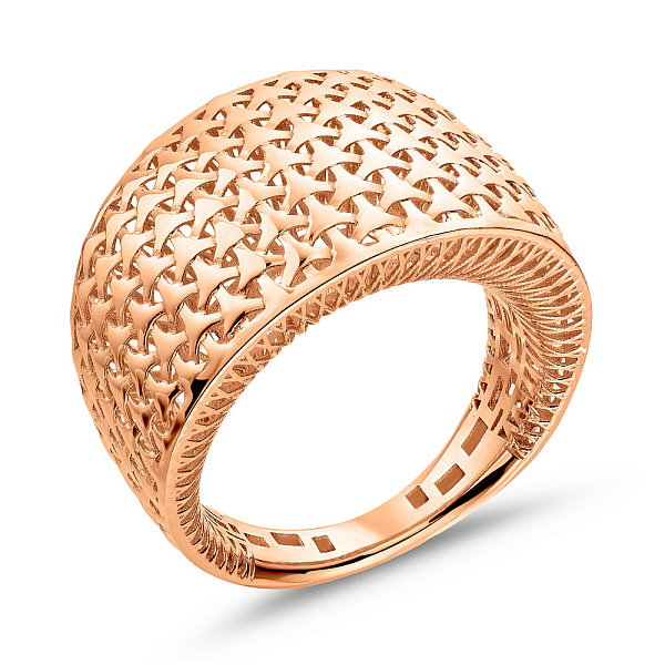 Массивное кольцо из красного золота (арт. 155837) – изображение 1