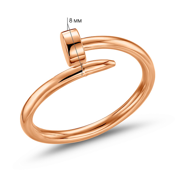 Золота каблучка Цвях  (арт. 141453) – зображення 2