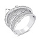 Массивное серебряное кольцо с фианитами (арт. 7501/8414) – изображение 2